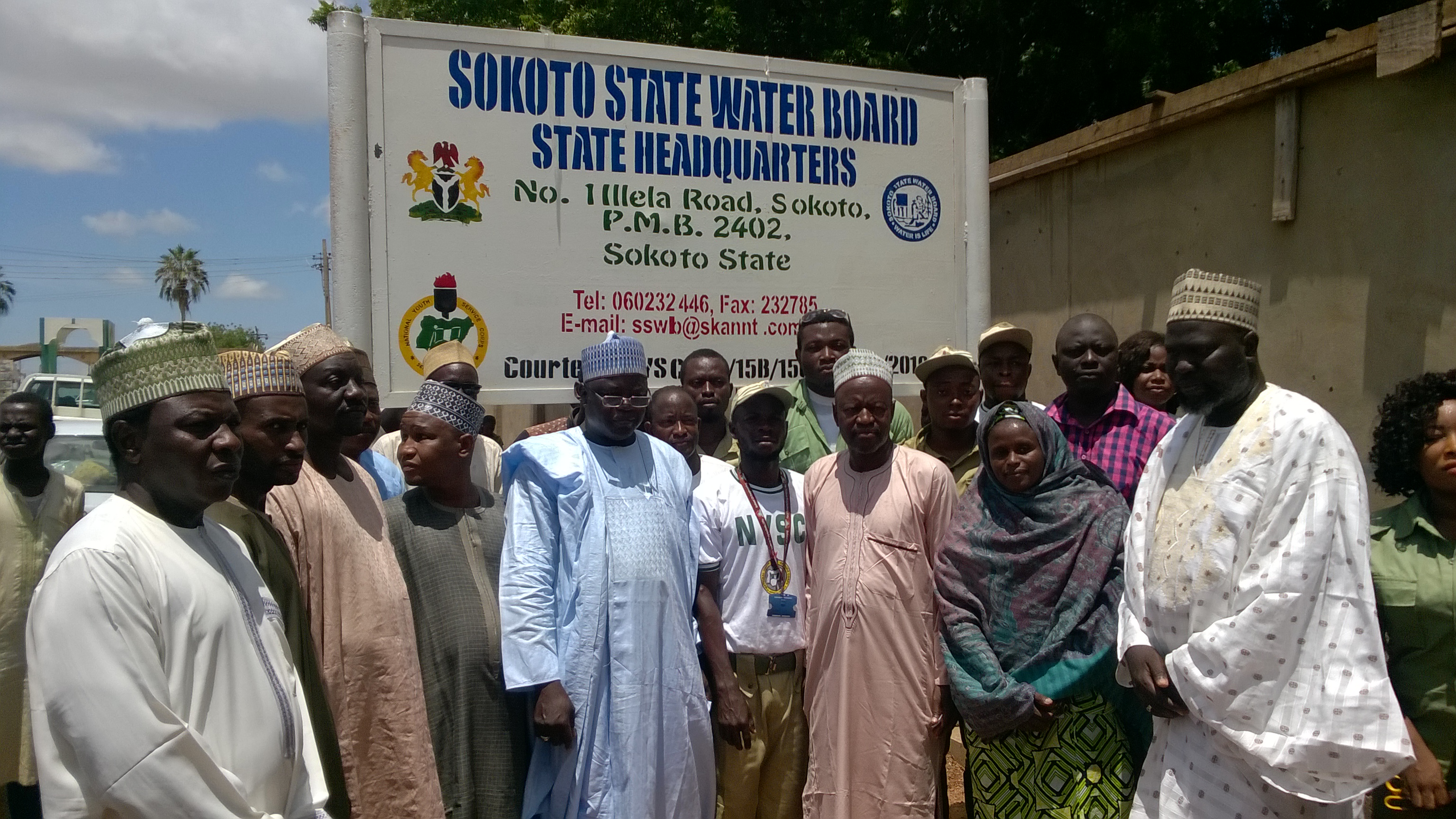 Bolaji constructs two signpost for Sokoto State Water Board