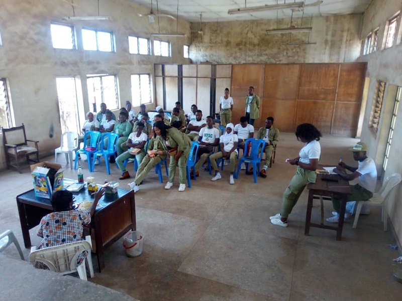 Sensitization program by Corp Members on the Effect of Drug Abuse