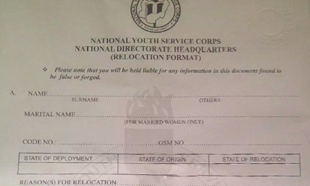 How to apply for NYSC Redeployment Relocation